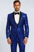 Mens Sequin Suit - Red Royal Green Black Gold Pink
