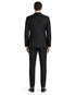 Mens Designer Kenneth Cole Slim Fit One Button Peak Tuxedo in Black - Mens Slim Fitted Tuxedo
