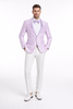 Mens Slim Fit Wedding & Prom Tonal Paisley Lavender Tuxedo Jacket