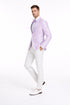 Mens Slim Fit Wedding & Prom Tonal Paisley Lavender Tuxedo Jacket