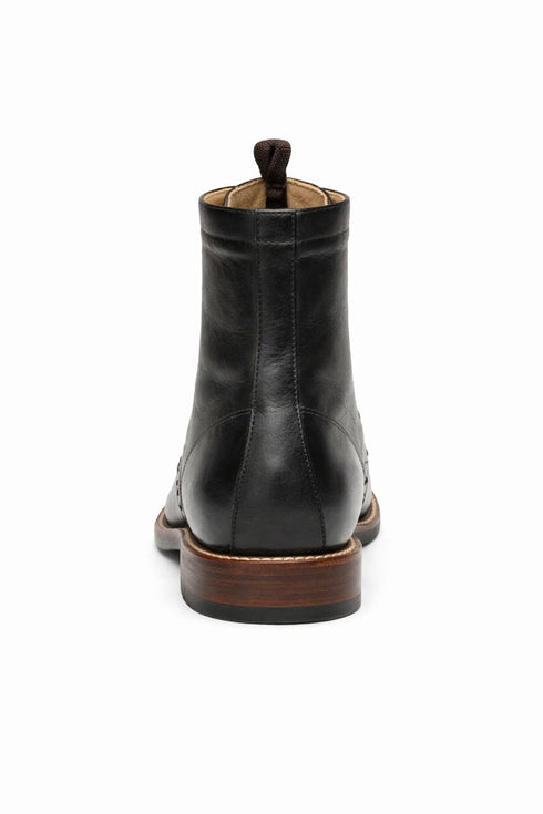 Mens Square Toe Lace Up Boots