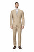 Mens Tiglio Tan Slim Fit Wool Suit – Modern Two-Piece Tailored Suit