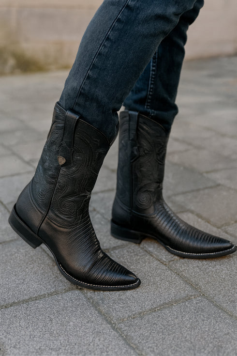 Men's Wild West Teju Lizard Skin 3X Toe Boots 29507