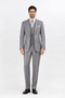 Mens Two Button Classic Fit Vested  Light Grey Suit
