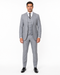 Mens Vested Gatsby Suit Pinstripe Grey Regular Fit Venetian