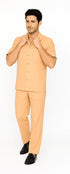 Mens Walking Suit in Color Melon Leisure Suit Casual Matching Shirt and Pants $99