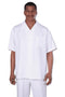 Mens Walking White Suit - Leisure Suits For Men White Overshirts