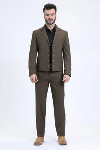 Men's Western Sport Suit - Brown