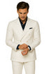 Linen Suit - Mens Summer Suits in White - Beach  Wedding 4 Button