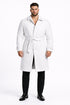 Men's White Wool Belted Long Coat – Classic Overcoat for Formal Wear, Wedding Full length