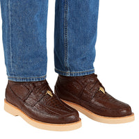 Men's Wild West Boots Caiman and Smooth Ostrich Skin Shoe 2ZA052807