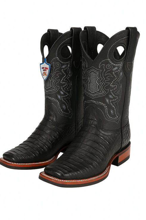 Men's Wild West Caiman Belly Ranch Toe Boots 282582