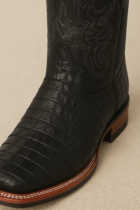 Men's Wild West Caiman Belly Ranch Toe Boots 282582