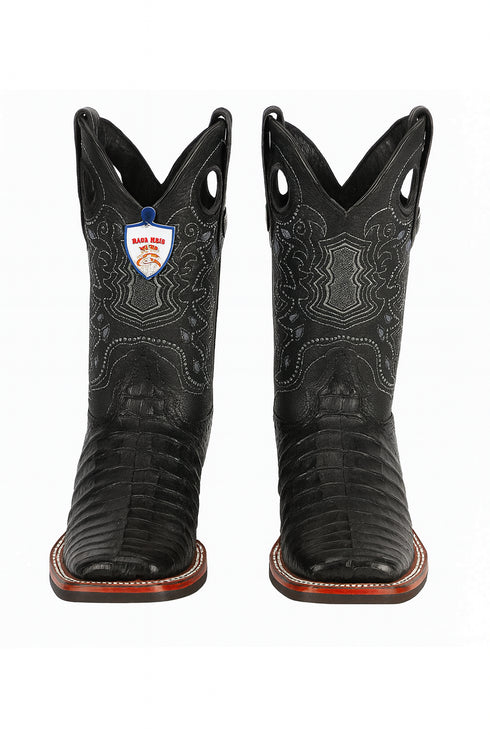 Men's Wild West Caiman Belly Ranch Toe Boots 282582