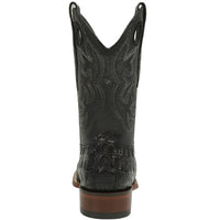 Men's Wild West Caiman Belly Skin Rodeo Toe Boots 281882