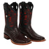 Men's Wild West Caiman Belly Skin Rodeo Toe Boots 281882