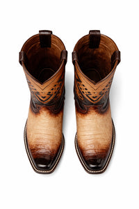 Men's Wild West Caiman Belly Square Toe Boot 2768215