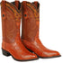 Men's Wild West Ostrich Leg Skin J Toe Boots 29905
