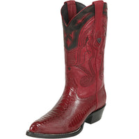 Men's Wild West Ostrich Leg Skin J Toe Boots 29905