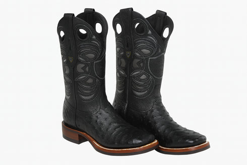 Men's Wild West Ostrich Skin Ranch Toe Boots 282503