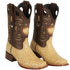 Men's Wild West Ostrich Skin Rodeo Toe Boots 281803
