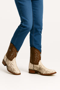 Men's Wild West Python Ranch Toe Boot 282557
