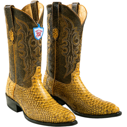 Men's Wild West Python Skin J Toe Boots 29957