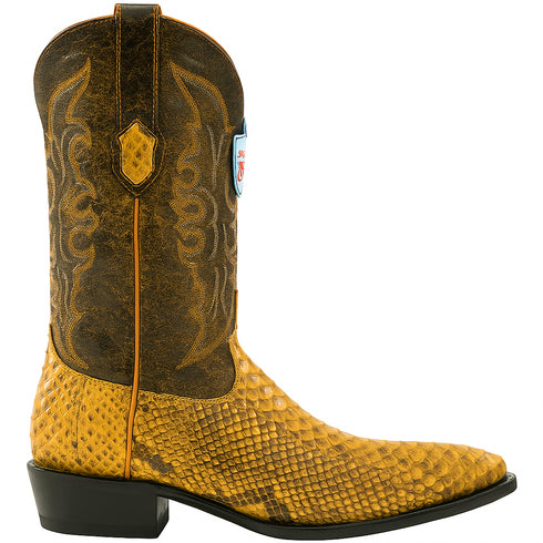 Men's Wild West Python Skin J Toe Boots 29957