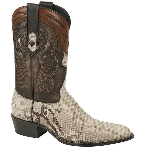Men's Wild West Python Skin J Toe Boots 29957