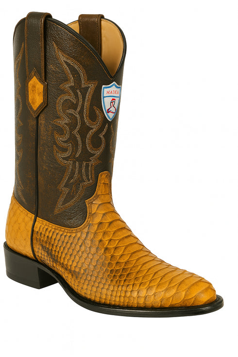 Men's Wild West Python Skin J Toe Boots 29957