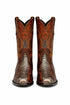 Men's Wild West Python Skin Snip Toe Boots 29457