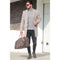 Mens Wool and Cashmere grey Overcoat -grey Topcoat