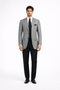 Mens Luxurious Wool Black houndstooth checkered Sport Coat