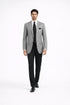 Mens Luxurious Wool Black houndstooth checkered Sport Coat