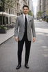 Mens Luxurious Wool Black houndstooth checkered Sport Coat