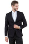 Mens Zegarie Brand Men's Basic Business Sport Coat Blazer in Black