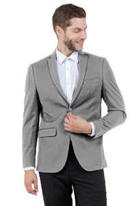 Mens Zegarie Brand Men's Basic Business Sport Coat Blazer in Grey