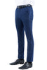 Mens Zegarie Brand Men's Modern Fit Flat Front Tuxedo Separates Pants in Navy Blue