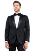Mens Zegarie Brand Men's Modern Fit One Button Peak Lapel Tuxedo Separates Jacket in Black