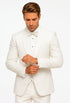 Men’s White Floral Lace Tuxedo – Premium Vested Groom Wedding Outfit