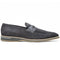 Zelli Meo 3 Suede Loafers with Genuine Crocodile Accent in Grey