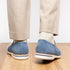 Zelli Meo 3 Suede and Genuine Crocodile Penny Loafers in Water Blue