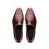 Zelli Meo Hand Burnished Calfskin Penny Loafers in Cognac