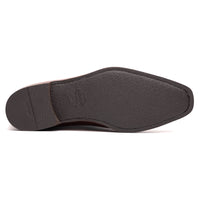 Zelli Meo Hand Burnished Calfskin Penny Loafers in Cognac