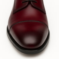 Mens Mezlan Republic Calfskin Cap Toe Blucher Dress Shoe in Tan