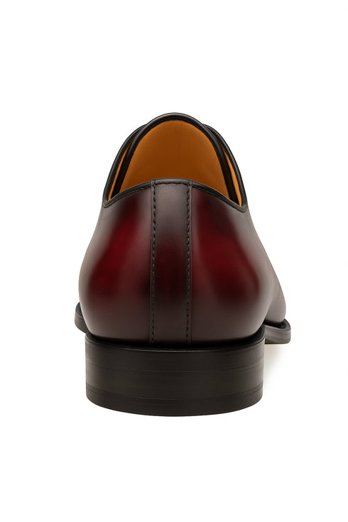 Mens Mezlan Pamplona Calfskin Plain Toe Dress Shoe in Cognac