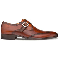 Mezlan Forest Wingtip Monkstrap Shoes Cognac (9268)