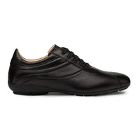 Mens Mezlan Luka Calf & Deerskin Sneaker in Black