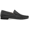 Mezlan Ostrich Dress Moccasin Black (RX612)