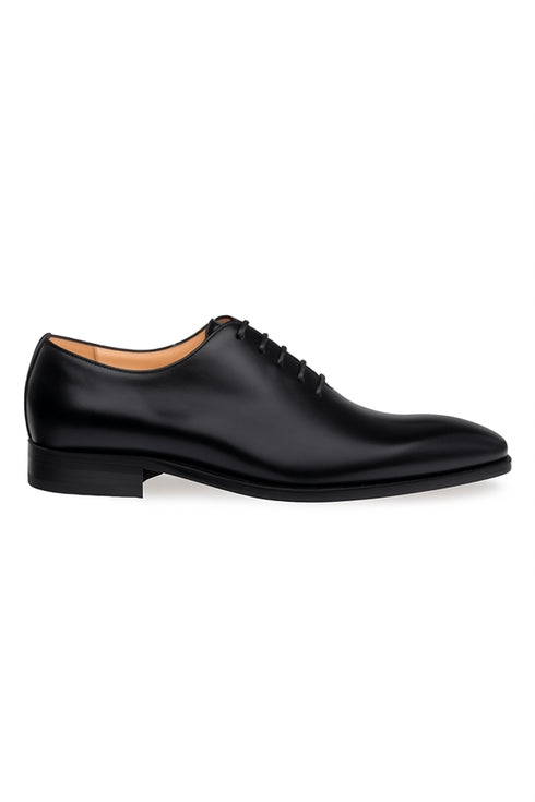 Mens Mezlan Pamplona Calfskin Plain Toe Dress Shoe in Cognac